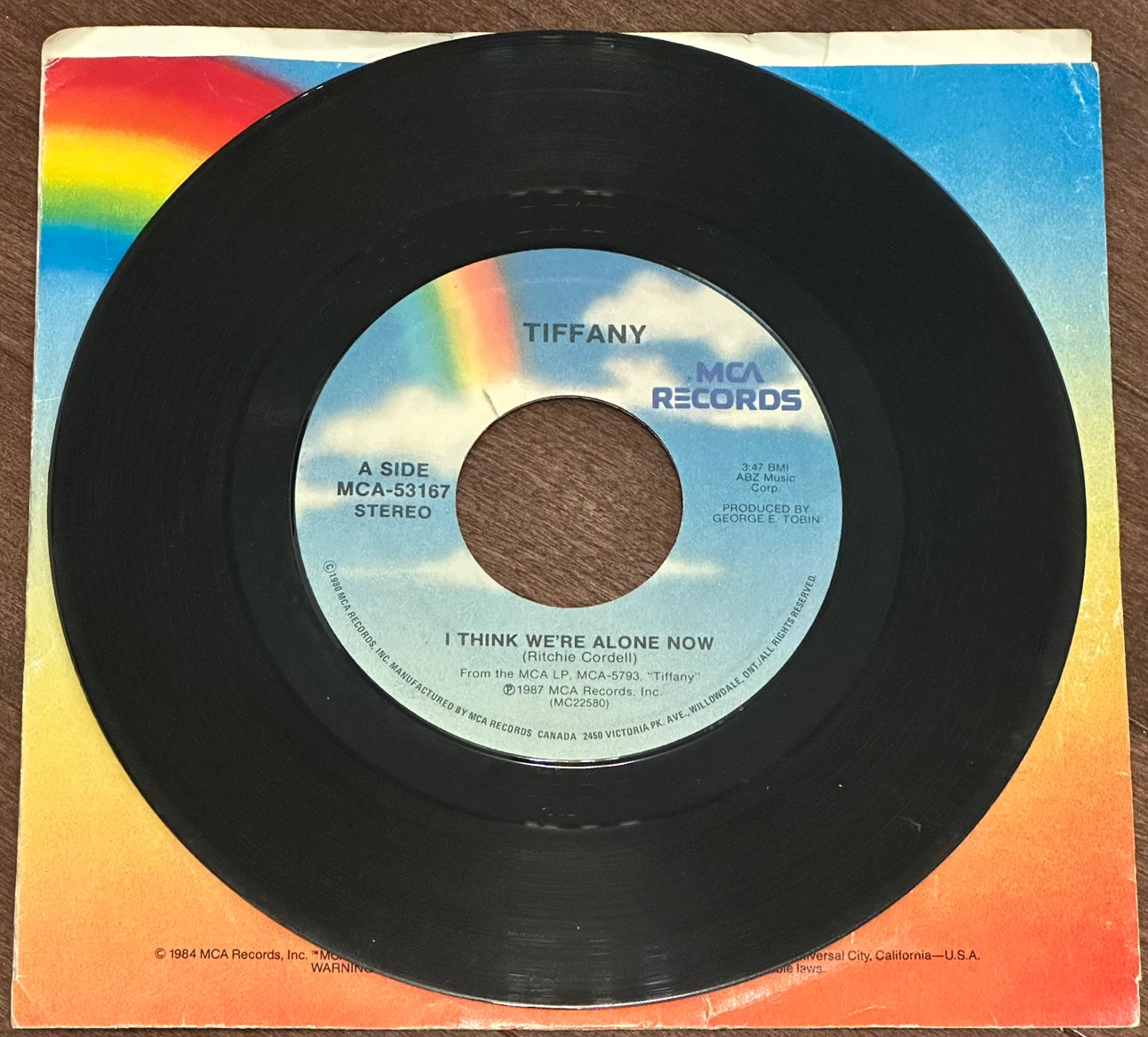 Stranger Things - Tiffany - I Think We're Alone Now 7” Vinyl
