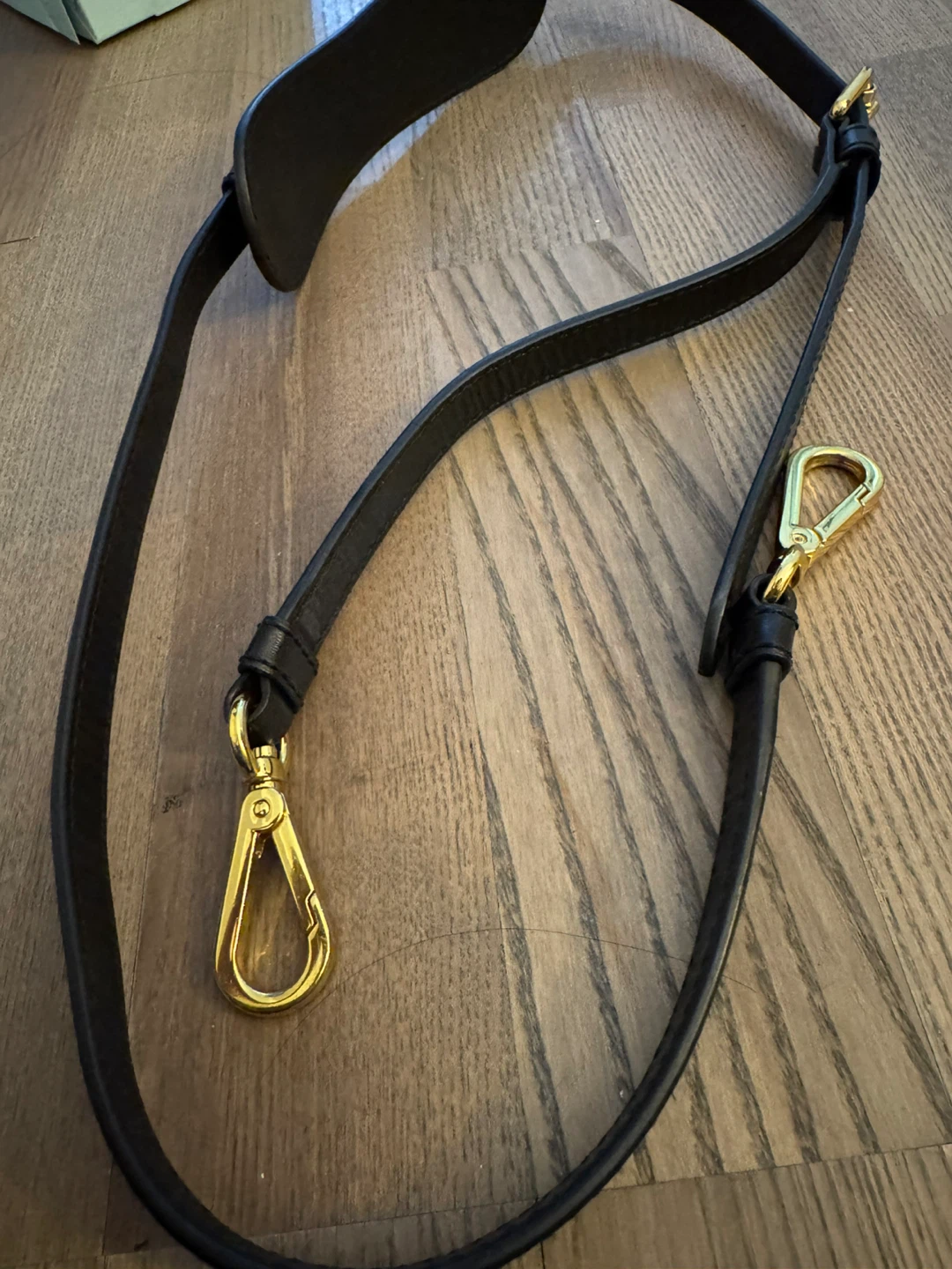 Authentic Moschino Black Leather Bag Shoulder Strap! - photo 2
