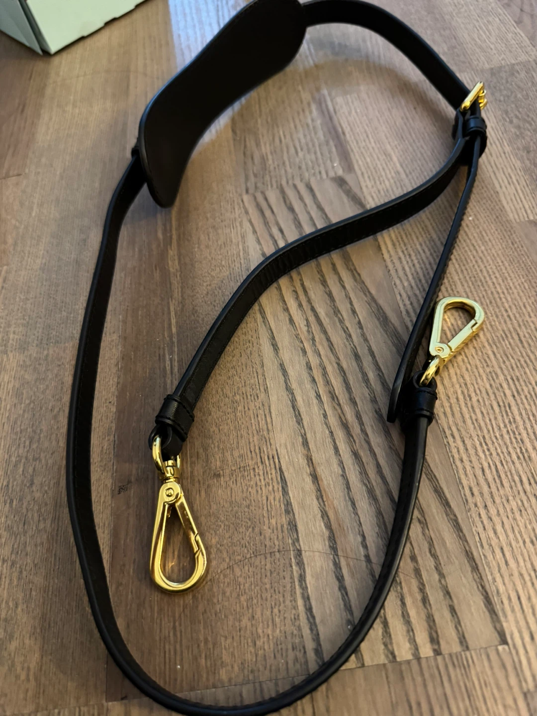 Authentic Moschino Black Leather Bag Shoulder Strap! - photo 3