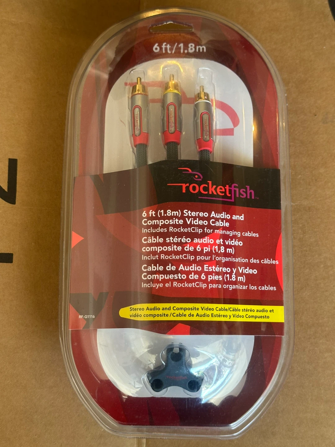 Rocketfish 6ft Stereo Audio and Composite Video Cable