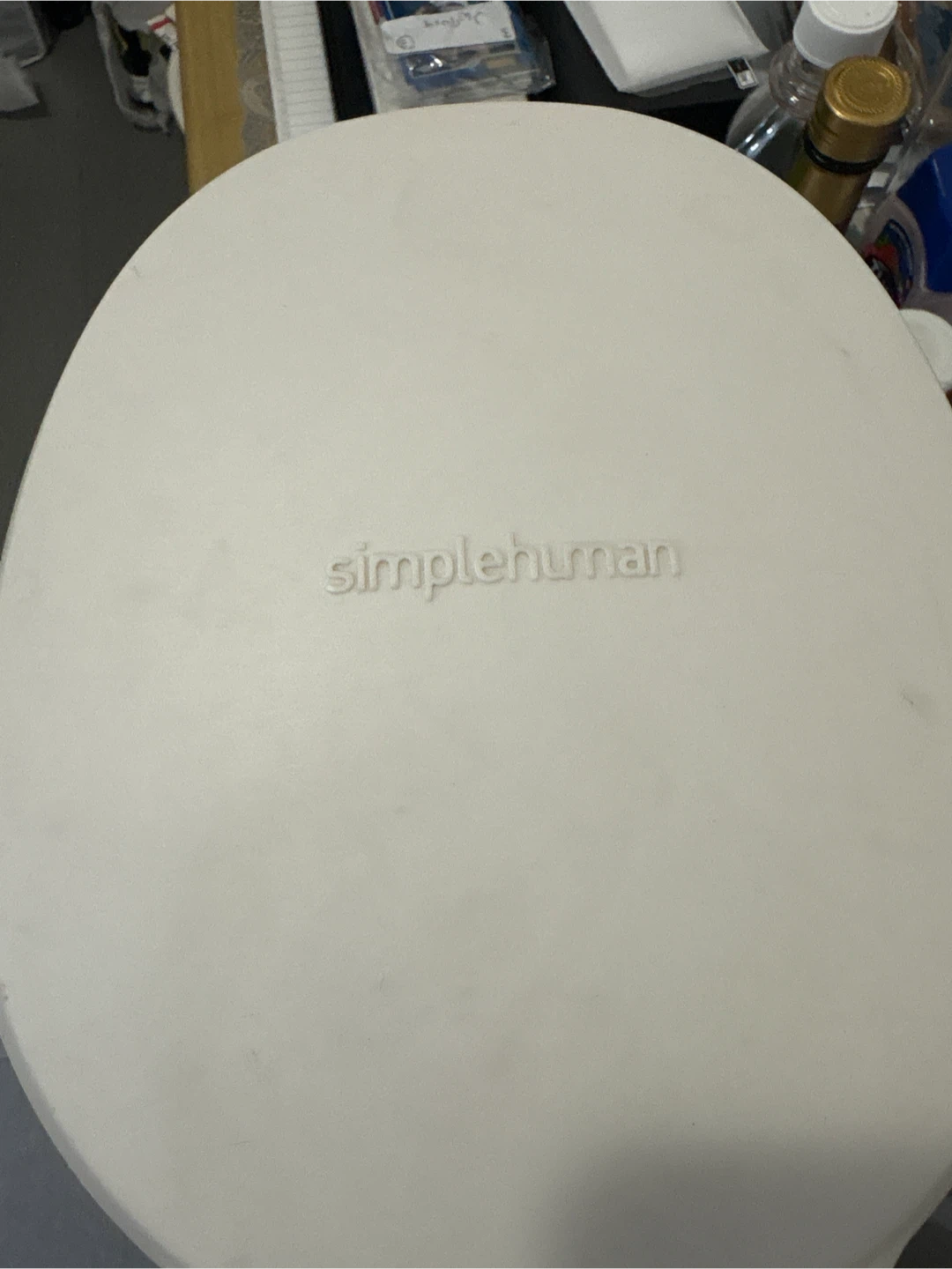 simplehuman white step trash can - photo 3