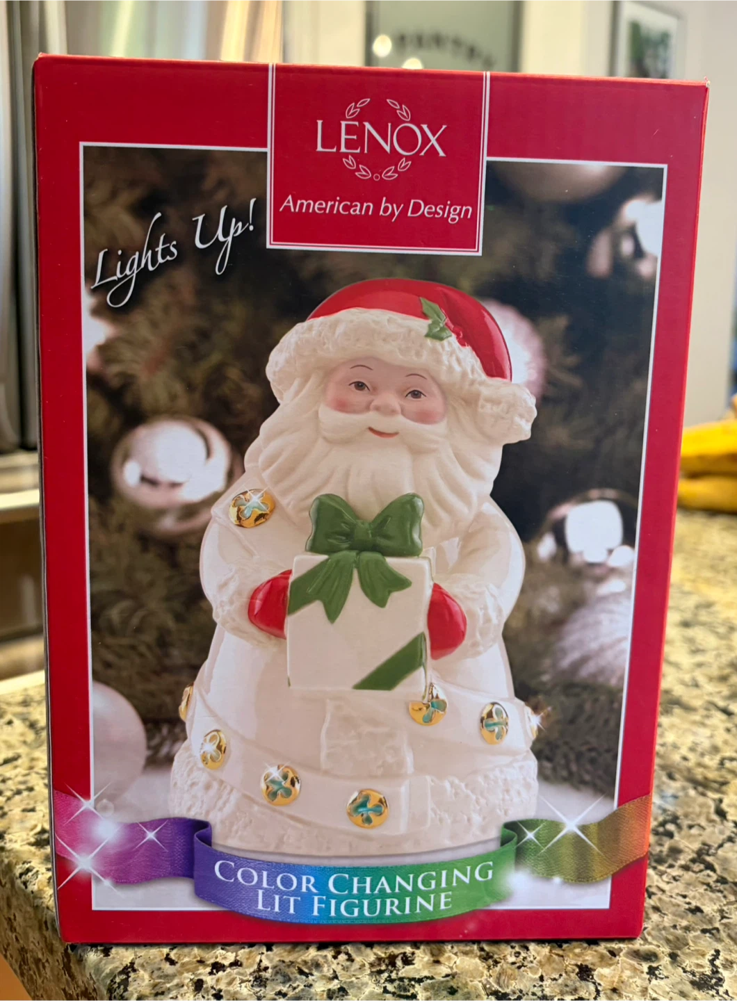 Lenox Santa Claus Color Changing Lit Figurine