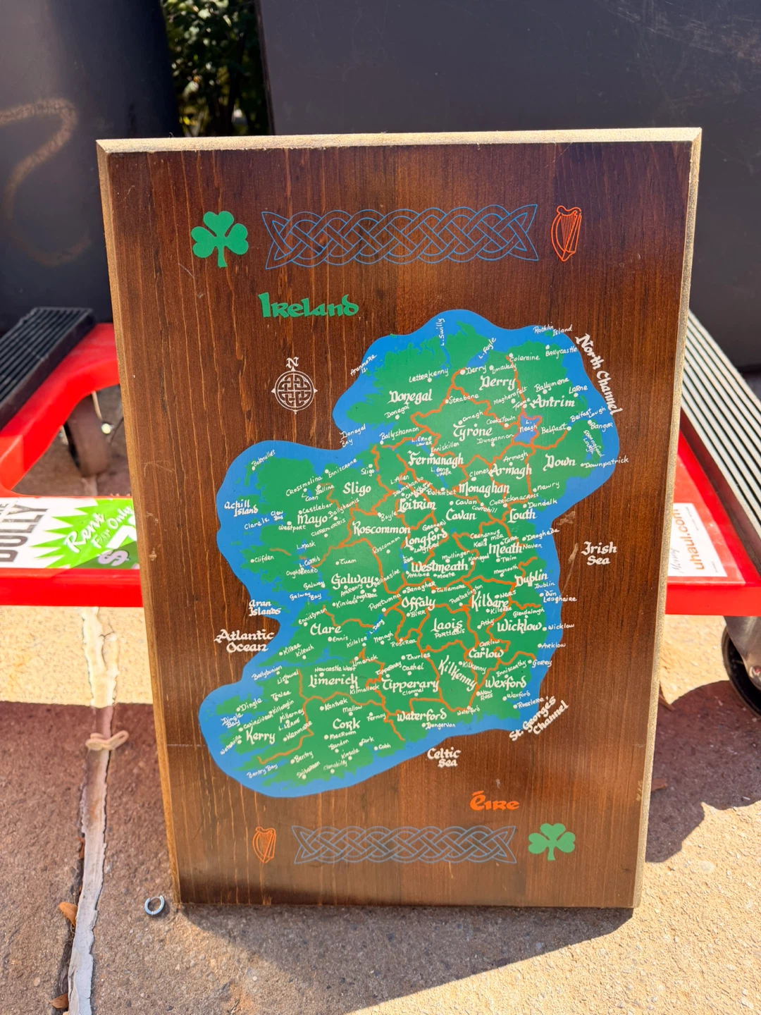 Celtic Art Ireland Map and The Irish in Canada Books