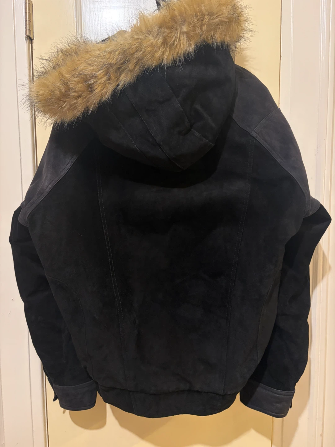 Vintage Phat Farm Black Suede Bomber Jacket 2XL - photo 2