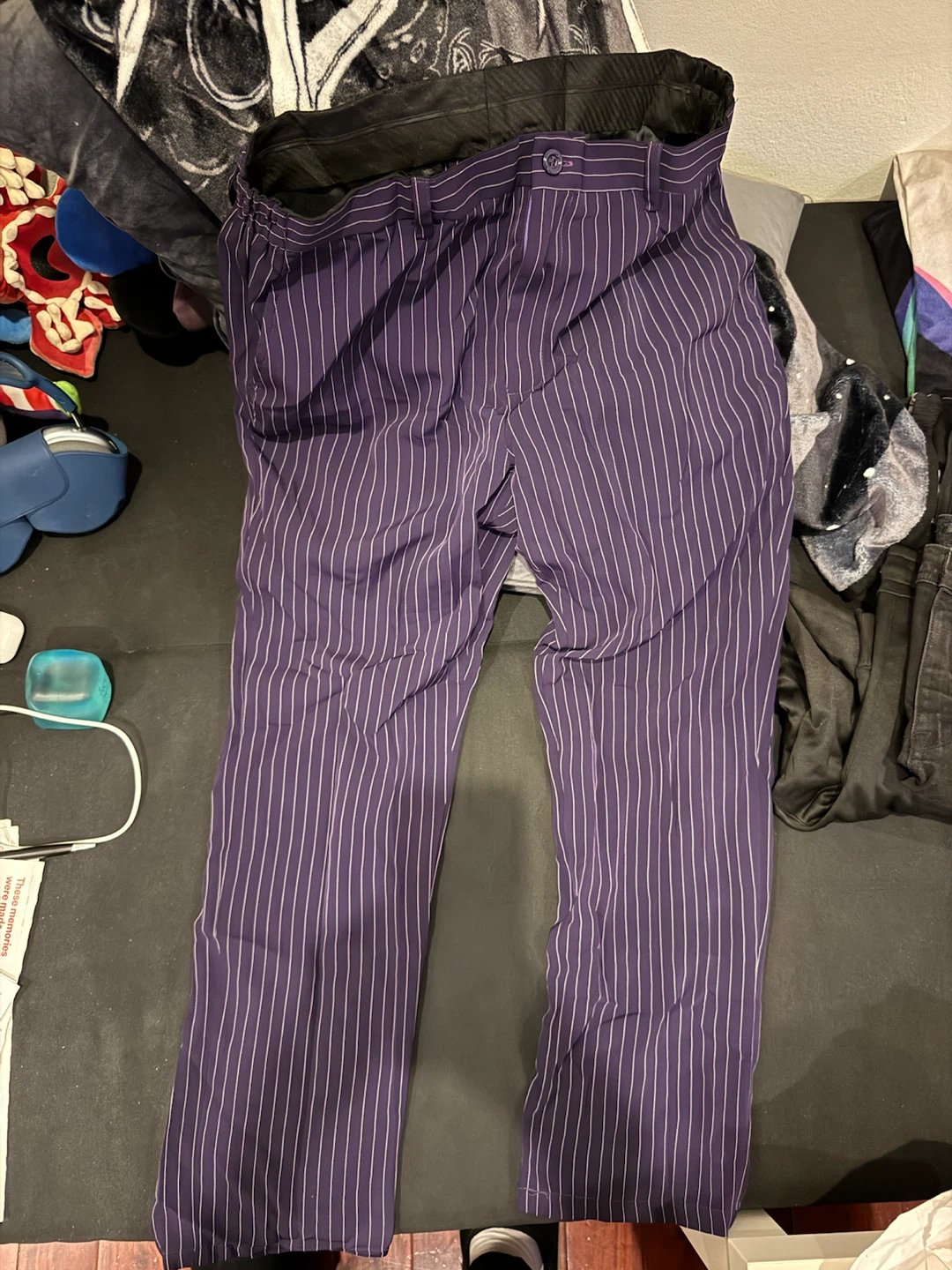 Purple Pinstripe Joker Pants