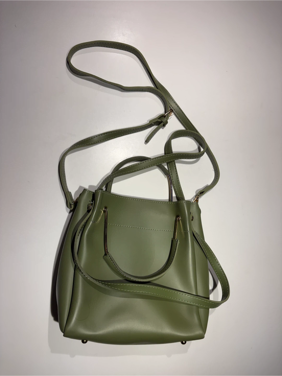 Olive Green Bucket Bag