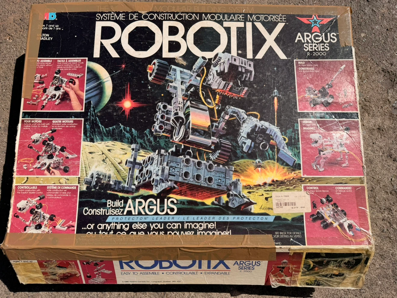 Vintage Robotix Argus Series R-2000 Building Set