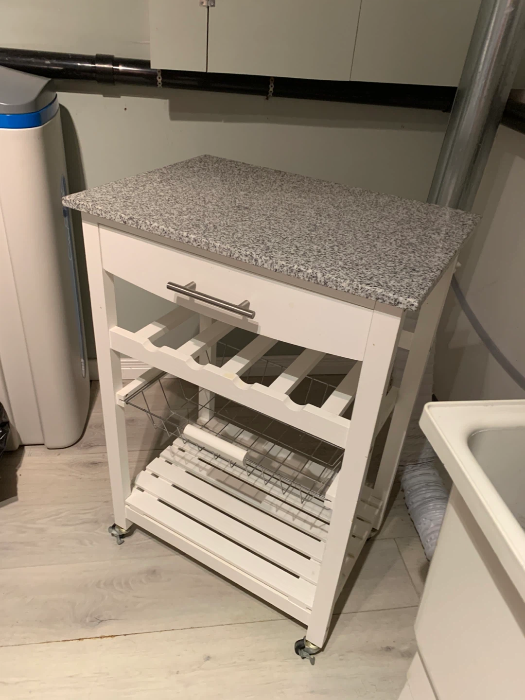 Kitchen Island Cart with Granite Top