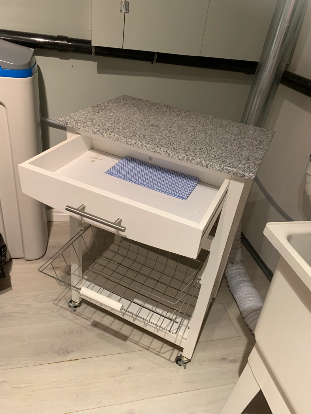 Kitchen Island Cart with Granite Top - photo 5