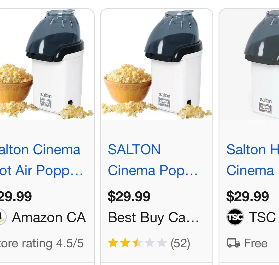 Salton Cinema Popper Popcorn Maker - photo 3
