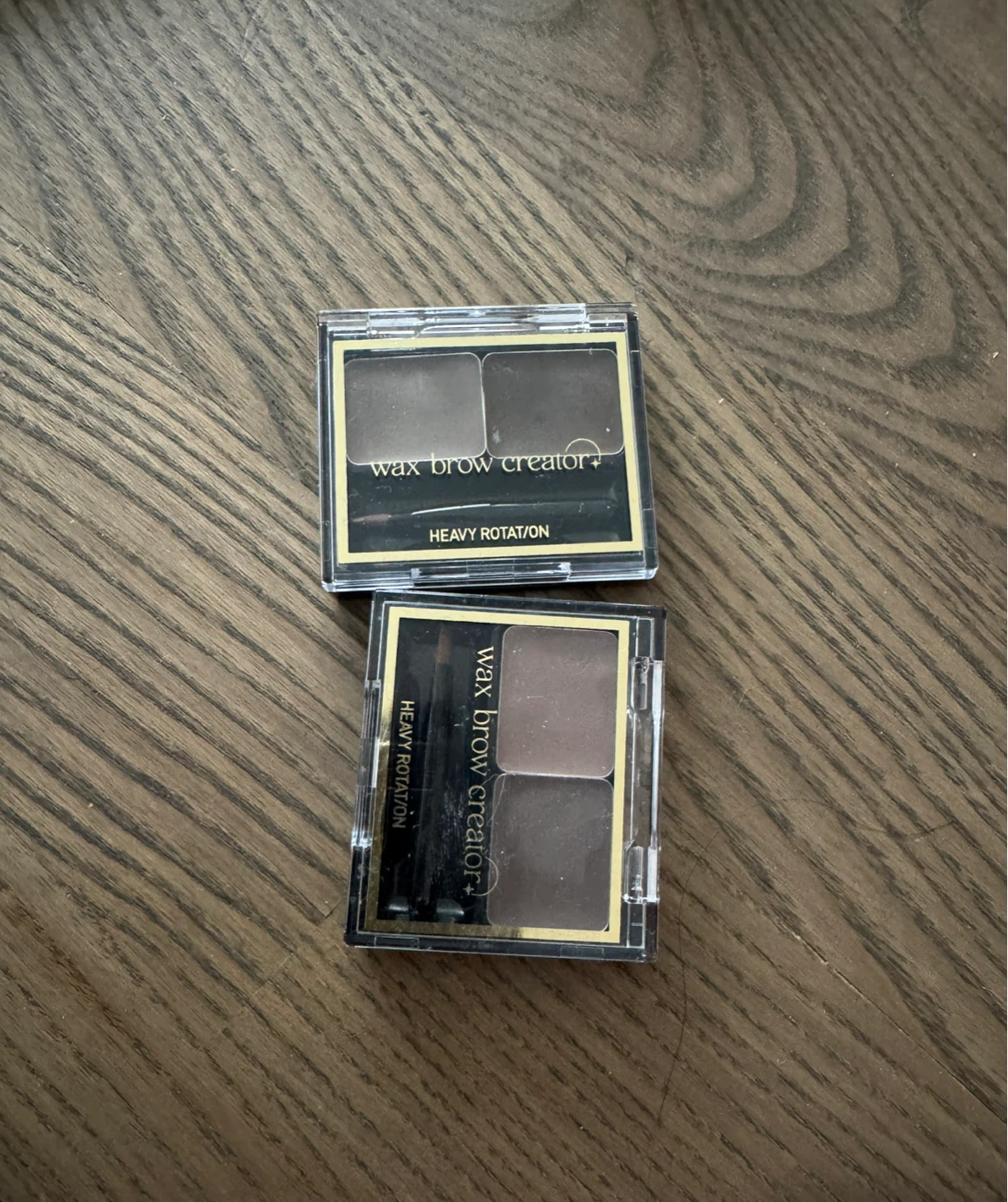 Two Heavy Rotation Brow Wax Palettes bundle