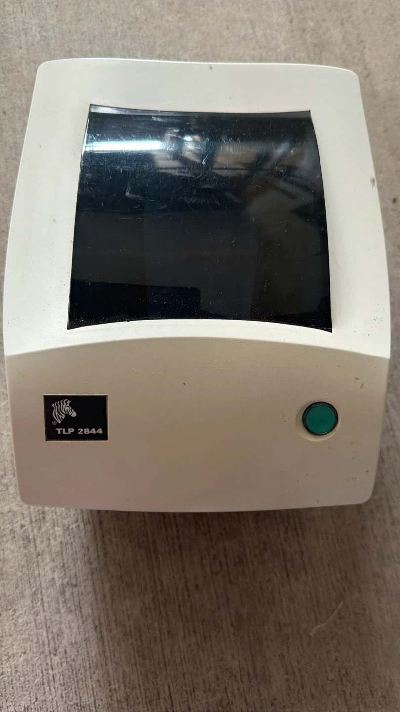 Zebra TLP 2844-Z Desktop Label Printer with power adapter