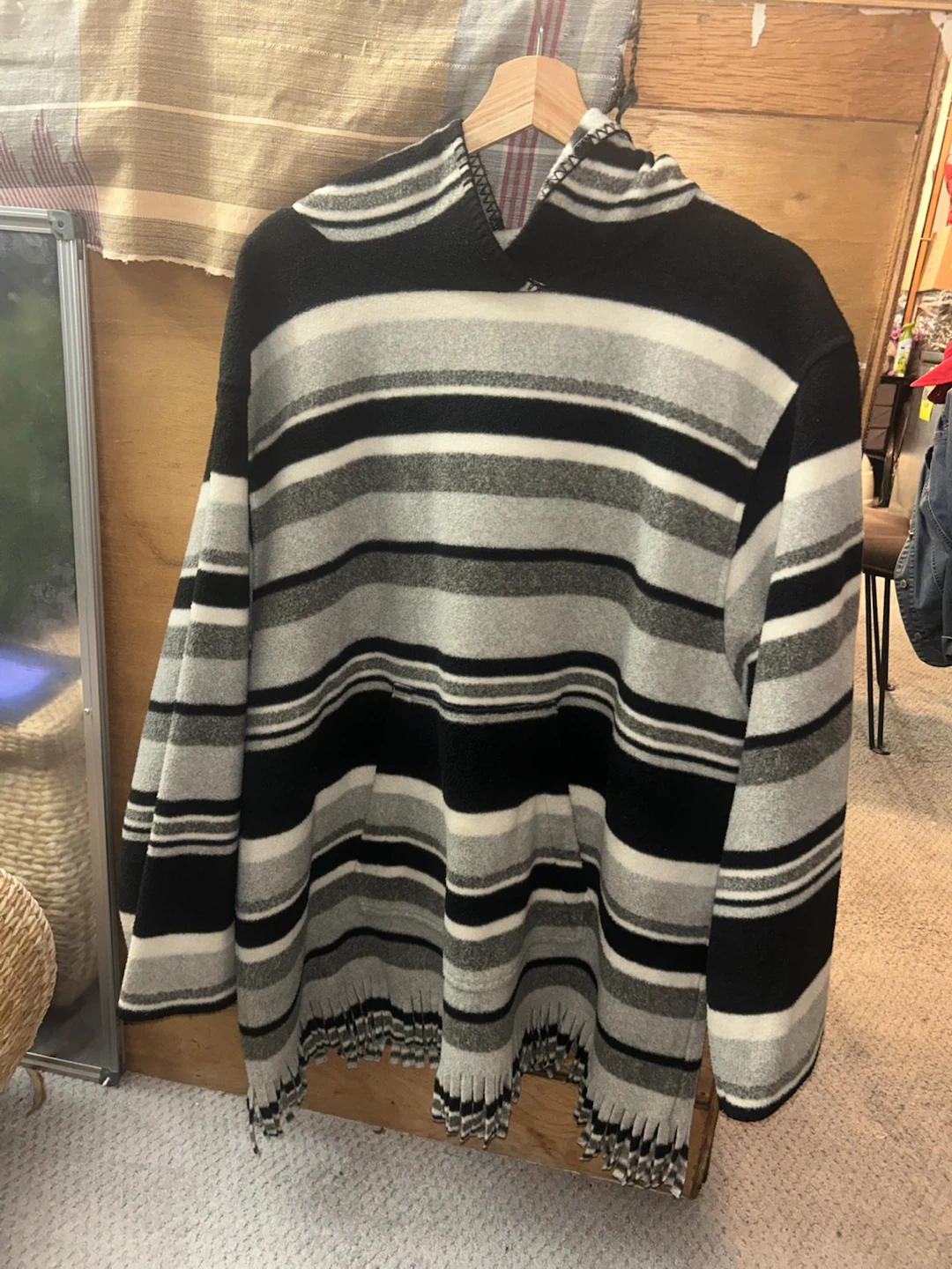 Striped Fleece Baja Hoodie - photo 2