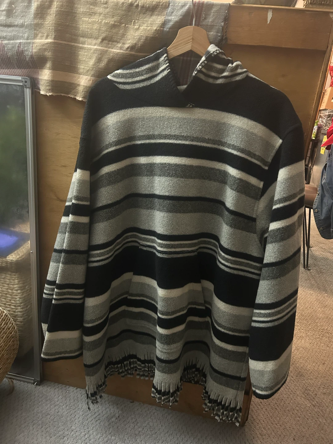 Striped Fleece Baja Hoodie - photo 3