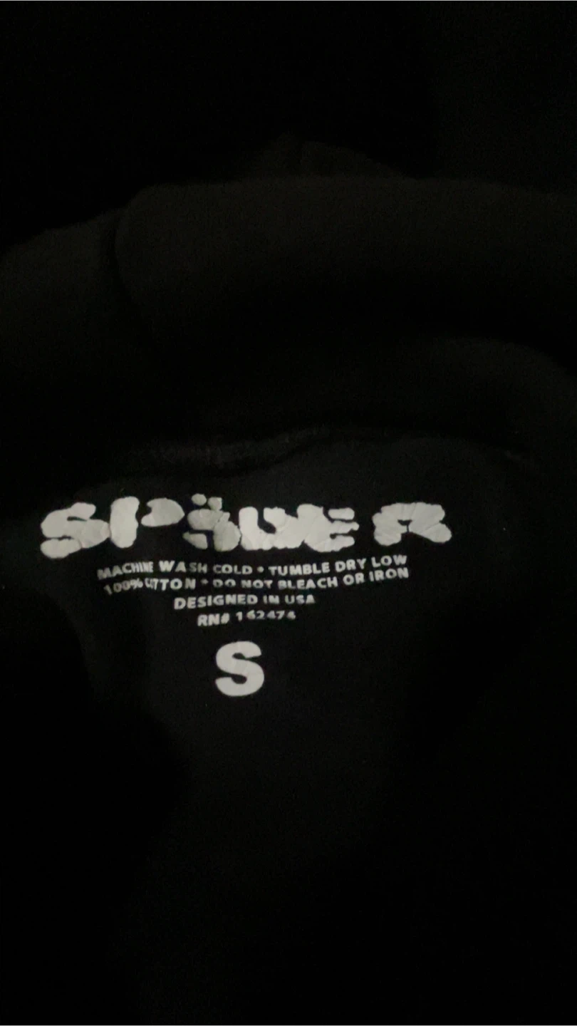 Black Sp5der Web Rhinestone Hoodie - photo 2