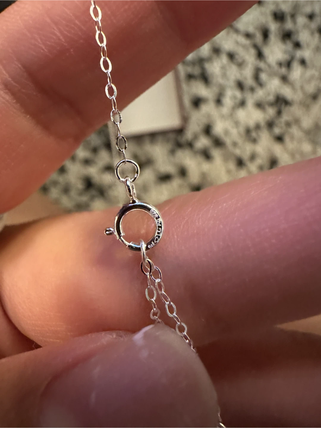 Minimalist Silver Bead Necklace - photo 2