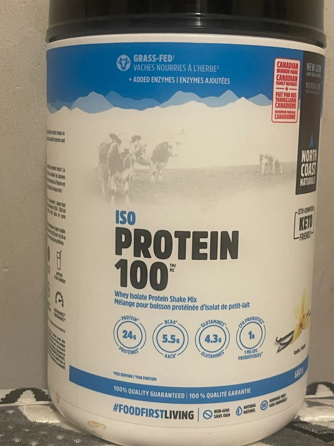 North Coast Naturals ISO Protein 100 Vanilla 680g