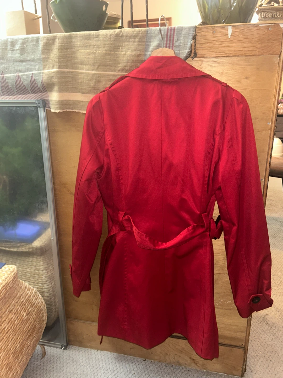 Forever 21 Red Double-Breasted Trench Coat - photo 2