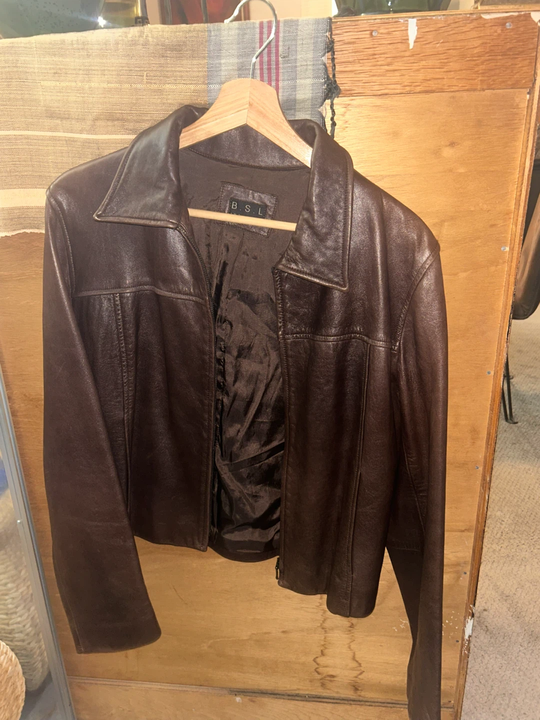B.S.L. Dark Brown Leather Jacket - photo 2