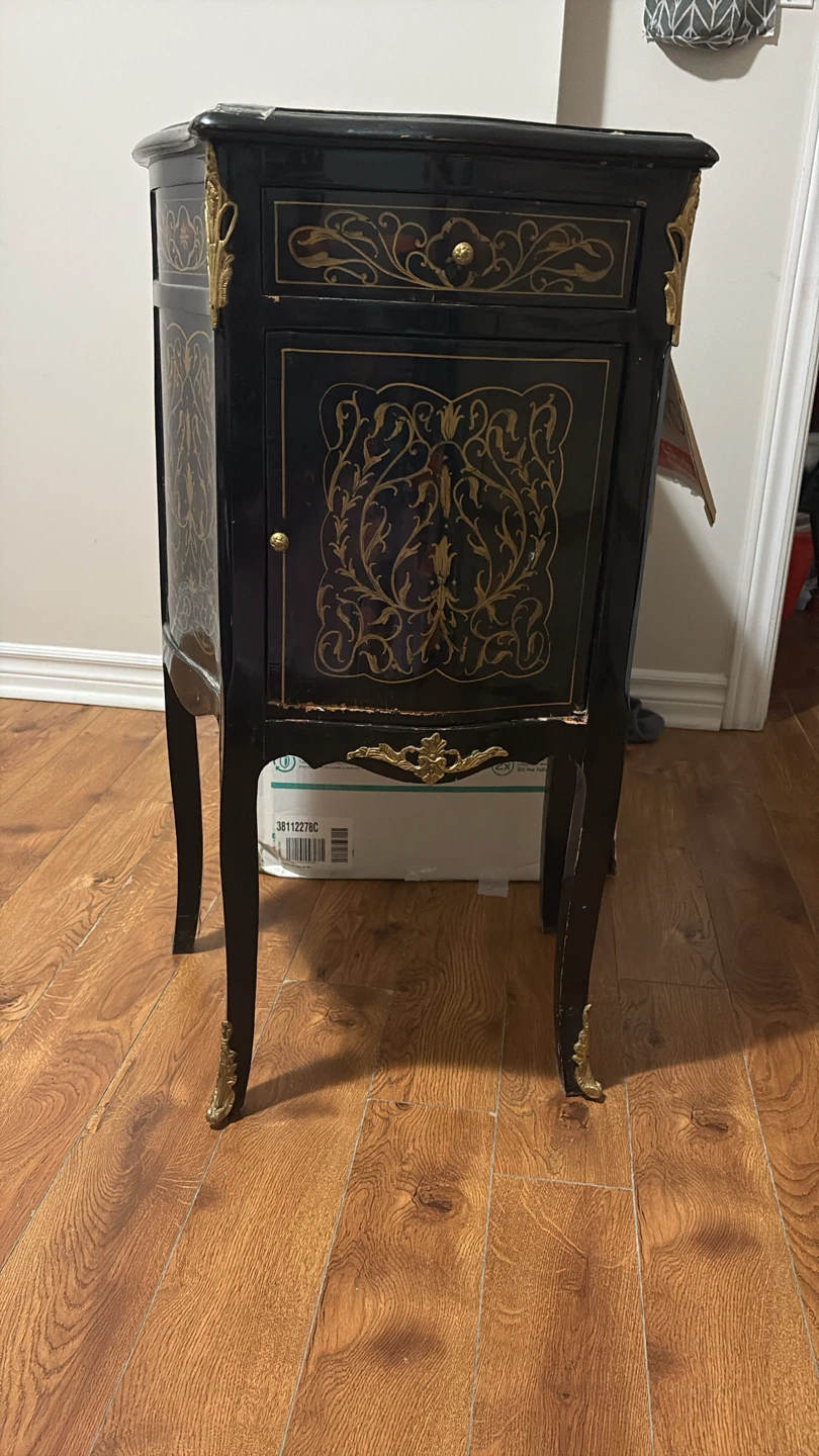 Vintage Style Side Table with Drawer - photo 2