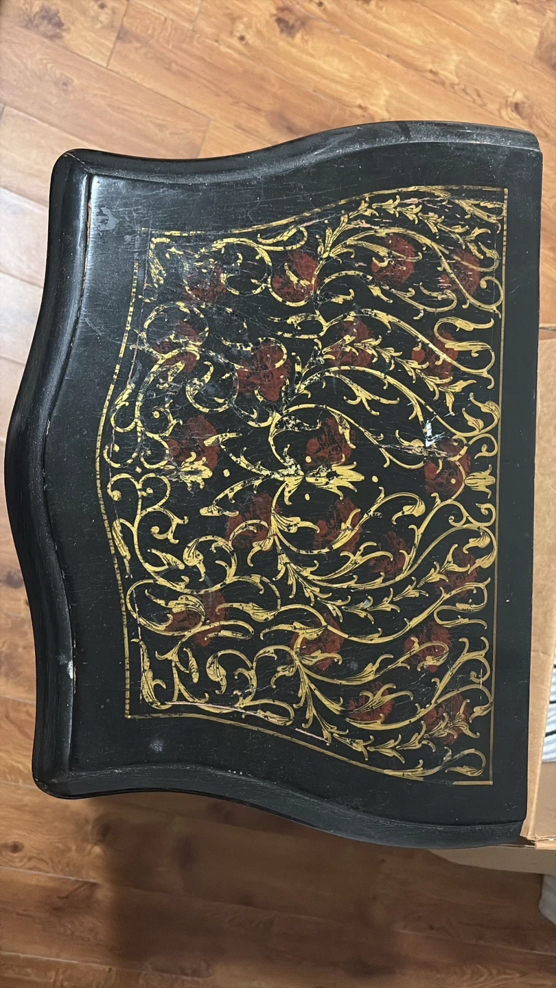 Vintage Style Side Table with Drawer - photo 3
