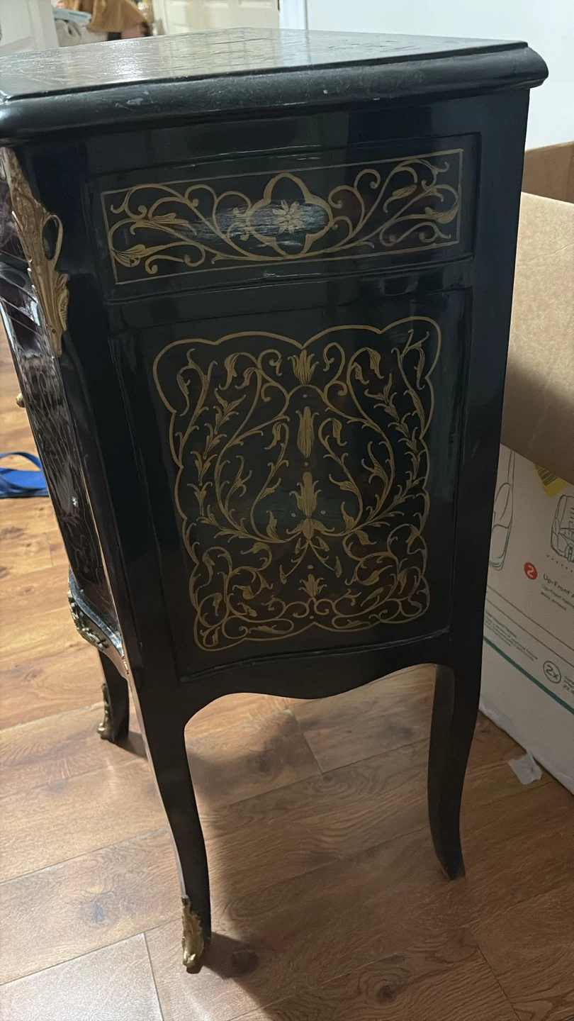 Vintage Style Side Table with Drawer - photo 4