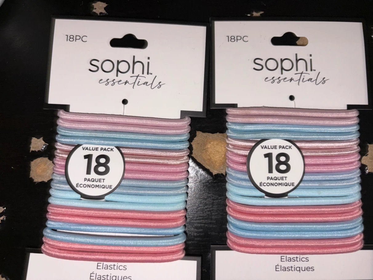 Sophi Essentials Hair Elastics 36-Piece Set