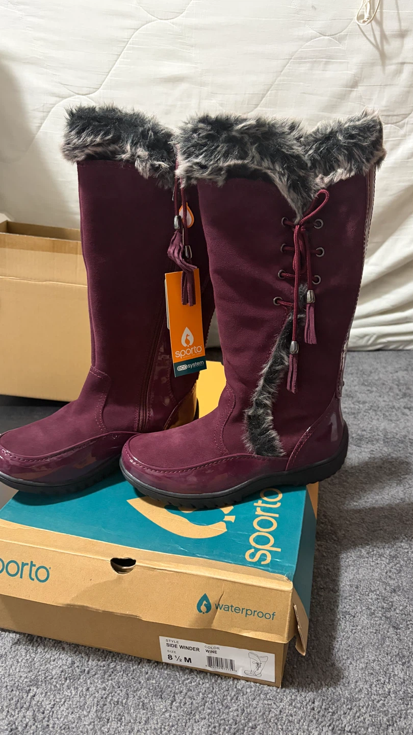 Sporto Side Winder Boots Wine Size 8.5 M - photo 3