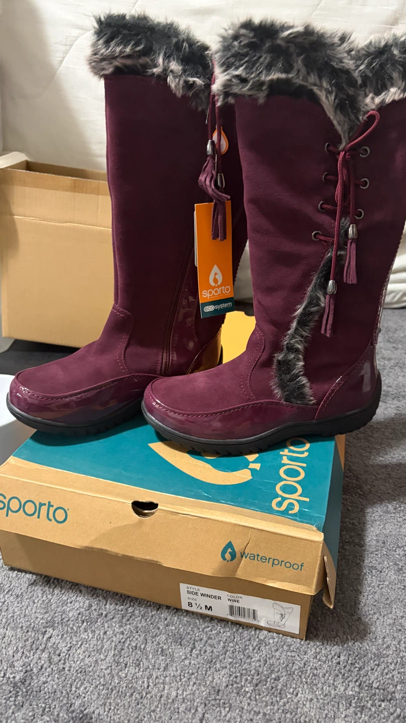 Sporto Side Winder Boots Wine Size 8.5 M - photo 4