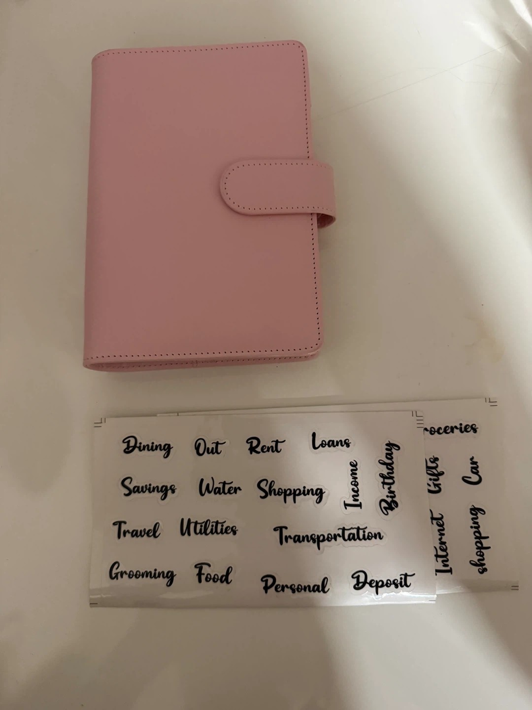 Pink A6 Money Budget Binder