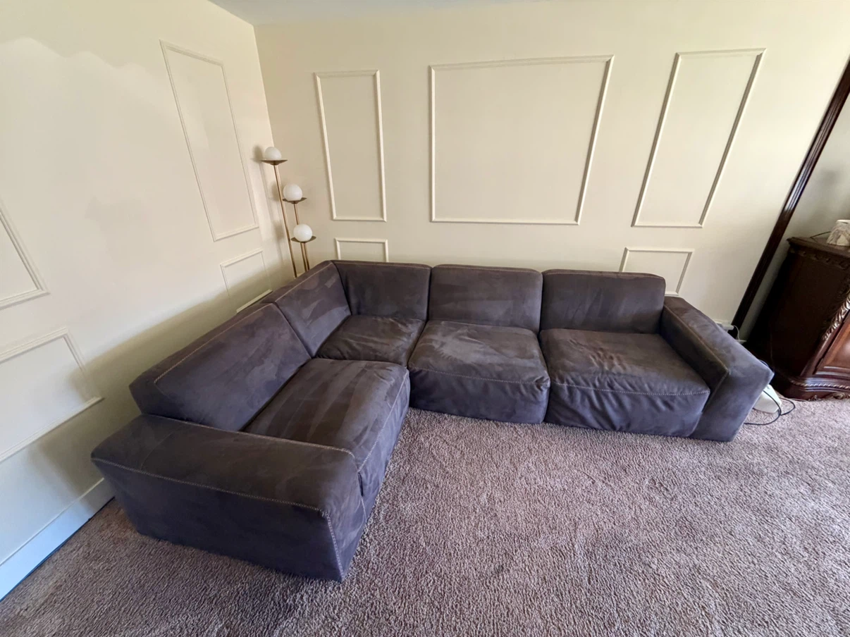 Large Charcoal Gray Sectional Sofa