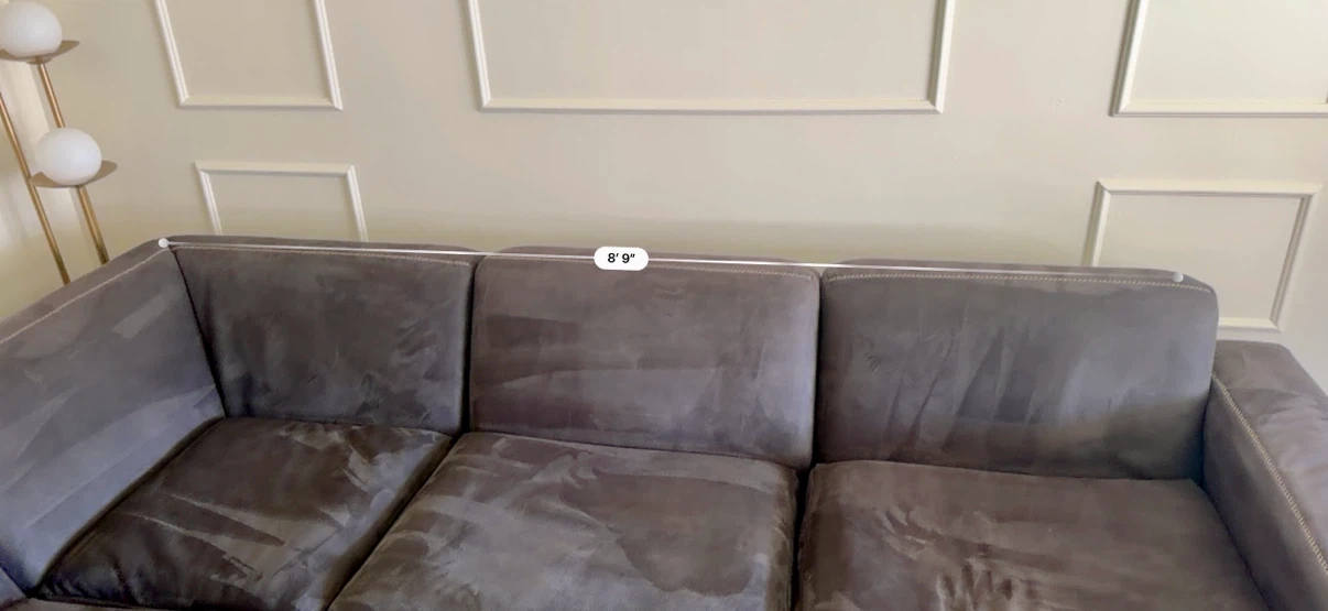 Large Charcoal Gray Sectional Sofa - photo 5