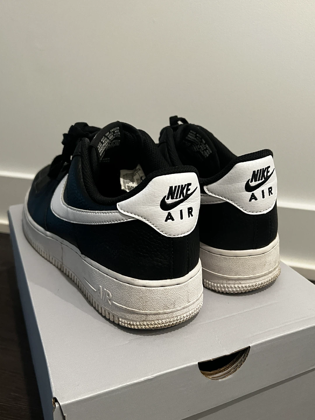 Nike Air Force 1 '07 Black/White Men's Size 10 - photo 3