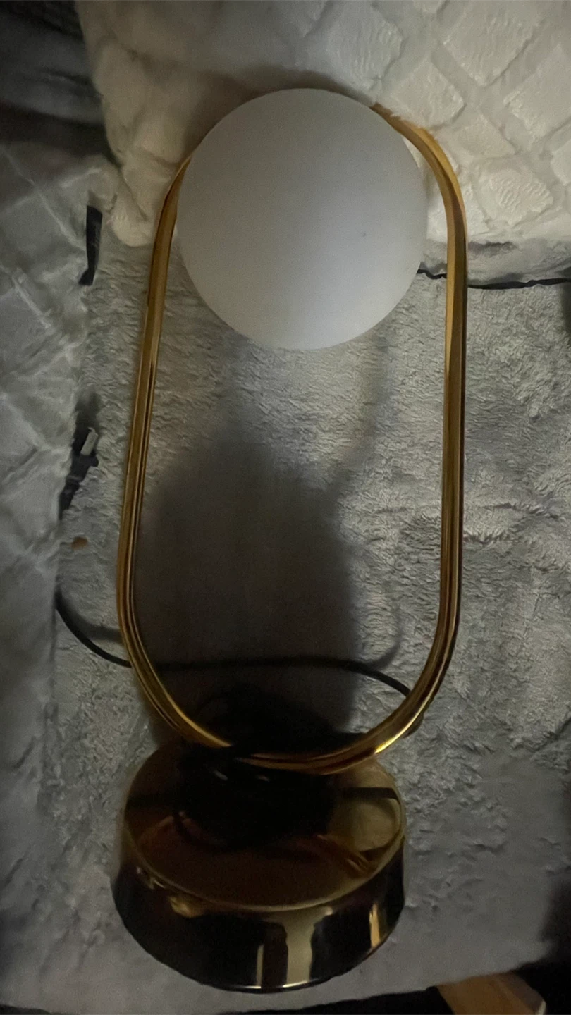 Modern Gold Oval Table Lamp - photo 2