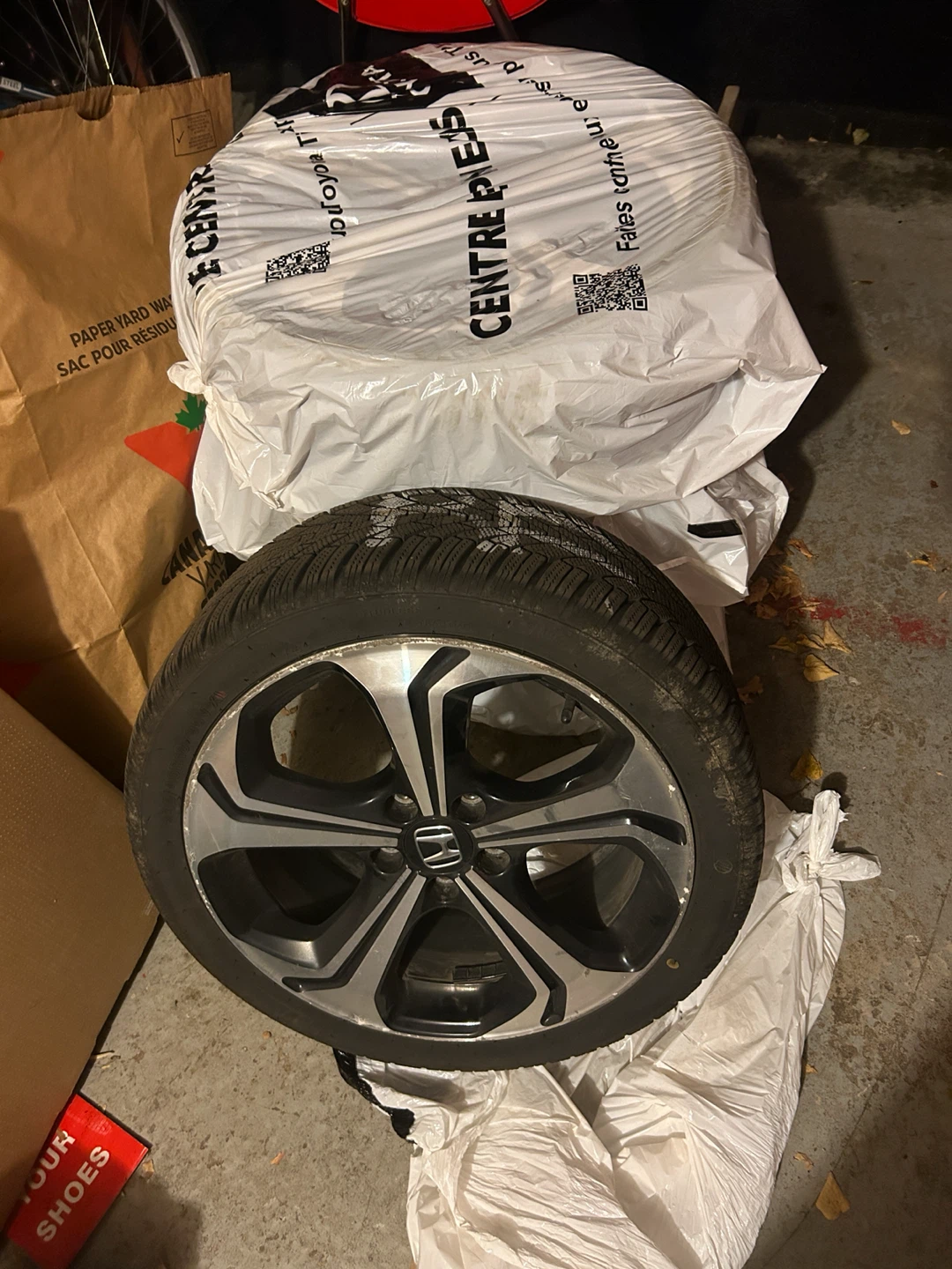 Winter tires on rims 114.3x18  |  235/40R/18