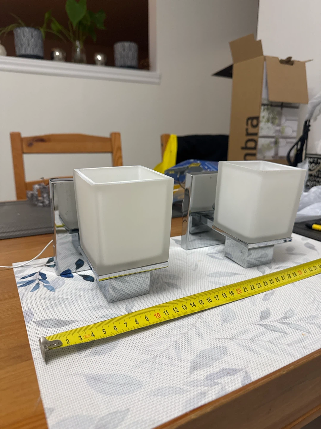 Set of Two Square Wall Mount Sconces - photo 2