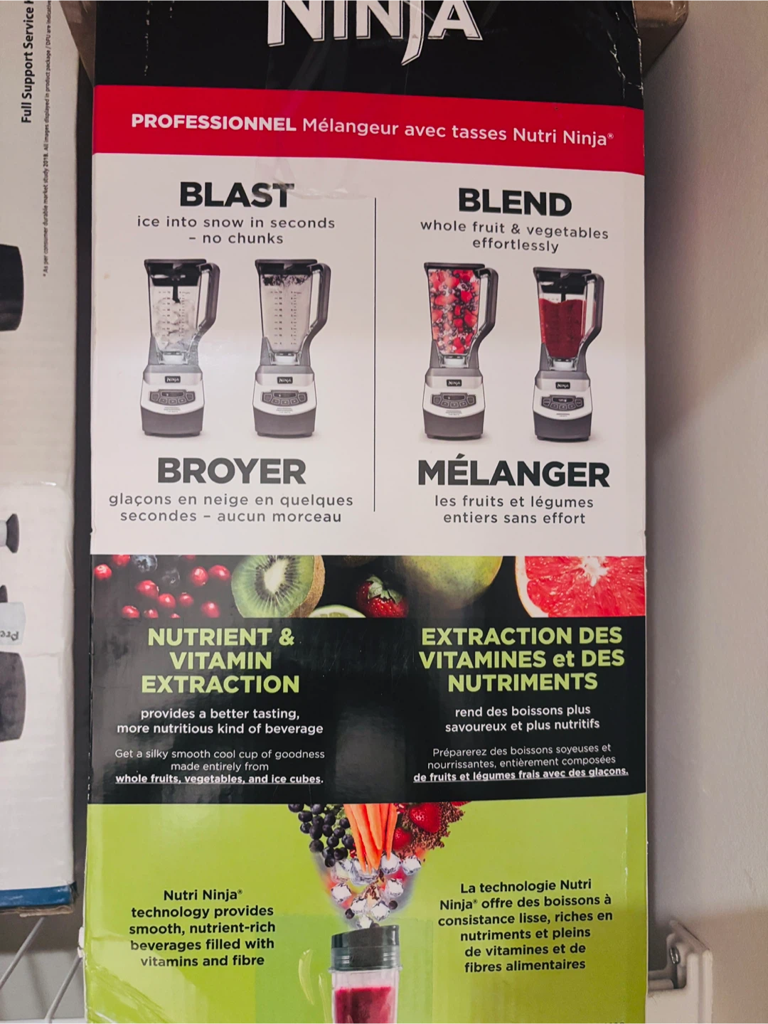Ninja Professional Blender with Nutri Ninja Cups - photo 2