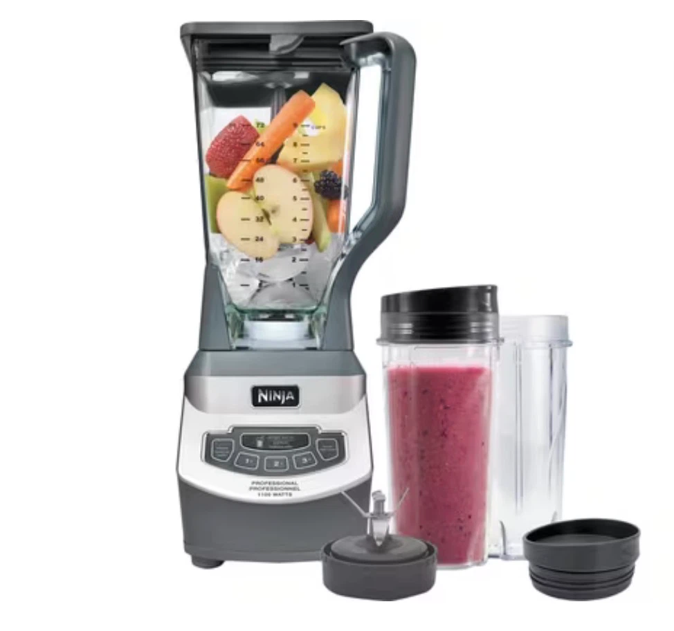 Ninja Professional Blender with Nutri Ninja Cups - photo 4