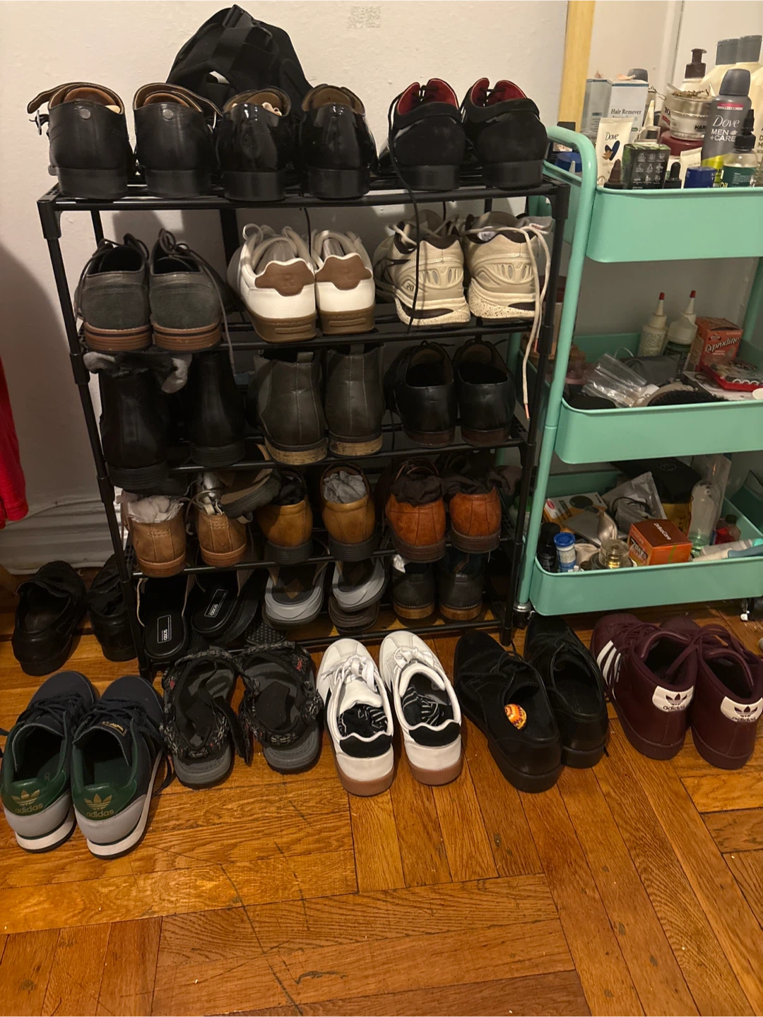 Black Metal Shoe Rack Organizer
