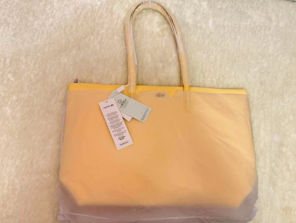 Lacoste Yellow Tote Bag