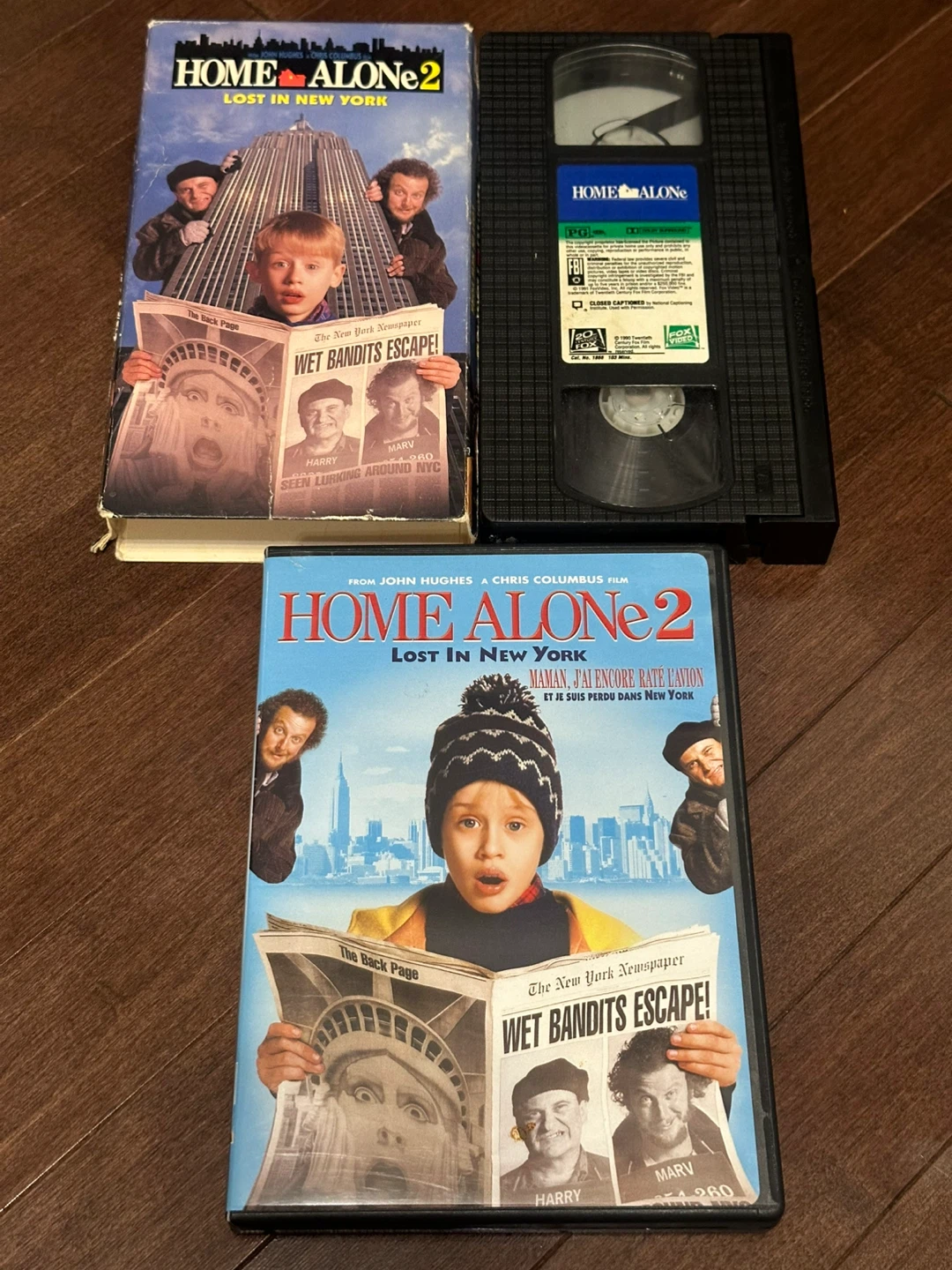 Home Alone 2 Lost in New York VHS and DVD set