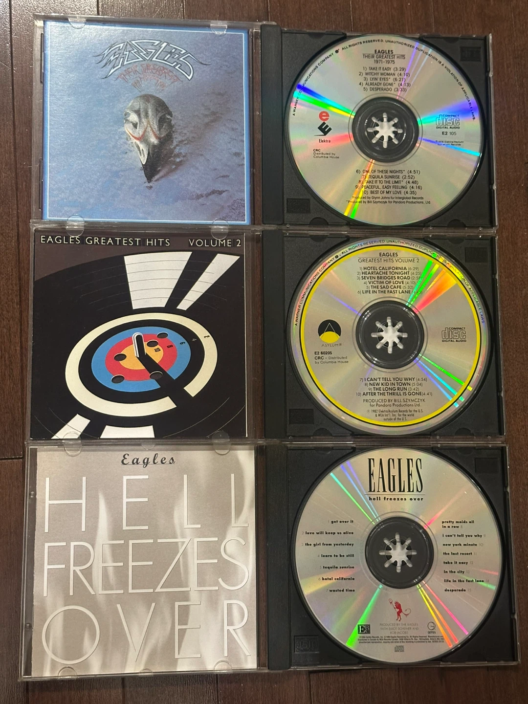 3 Eagles CD Album Collection