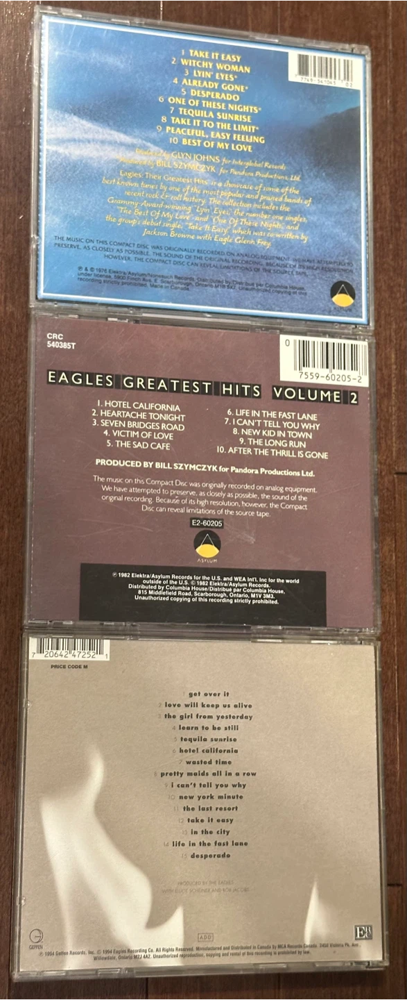 3 Eagles CD Album Collection - photo 2