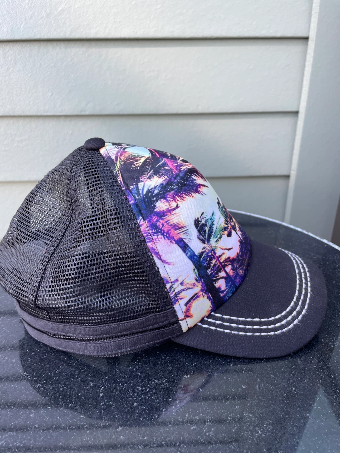 Roxy Tropical Print Mesh Trucker Hat - photo 4