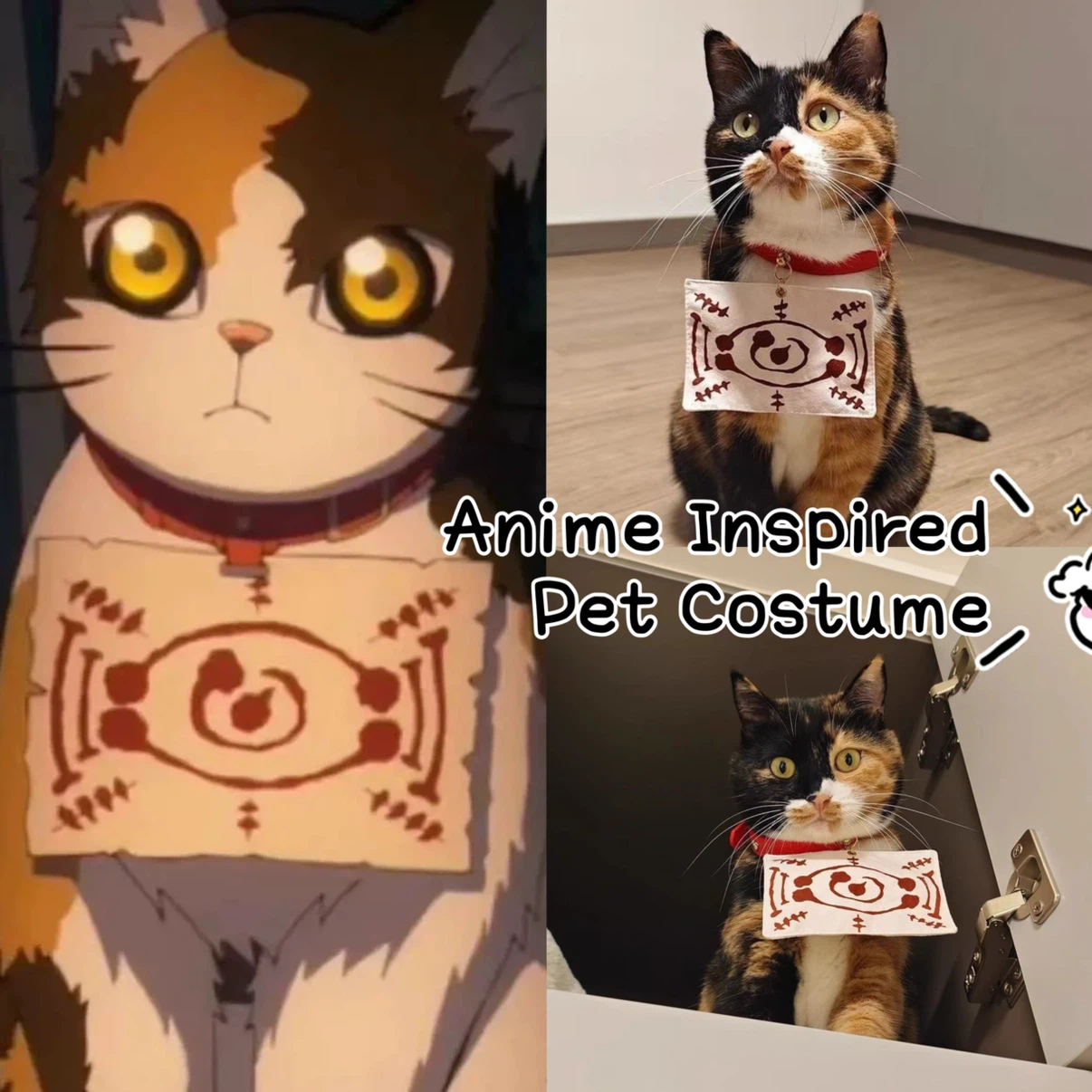 Anime Inspired Pet Collar Costume