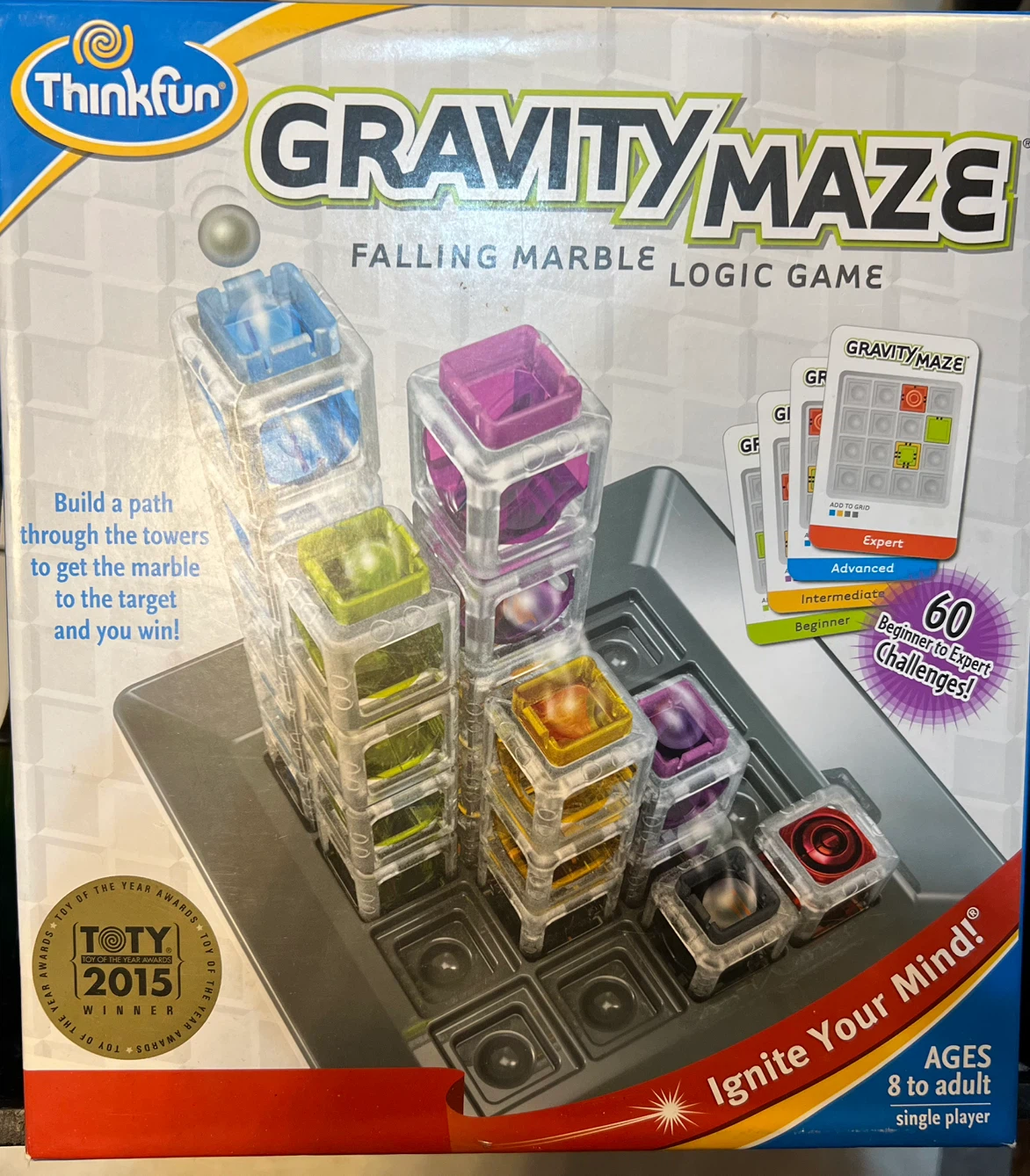 ThinkFun Gravity Maze Falling Marble Logic Game