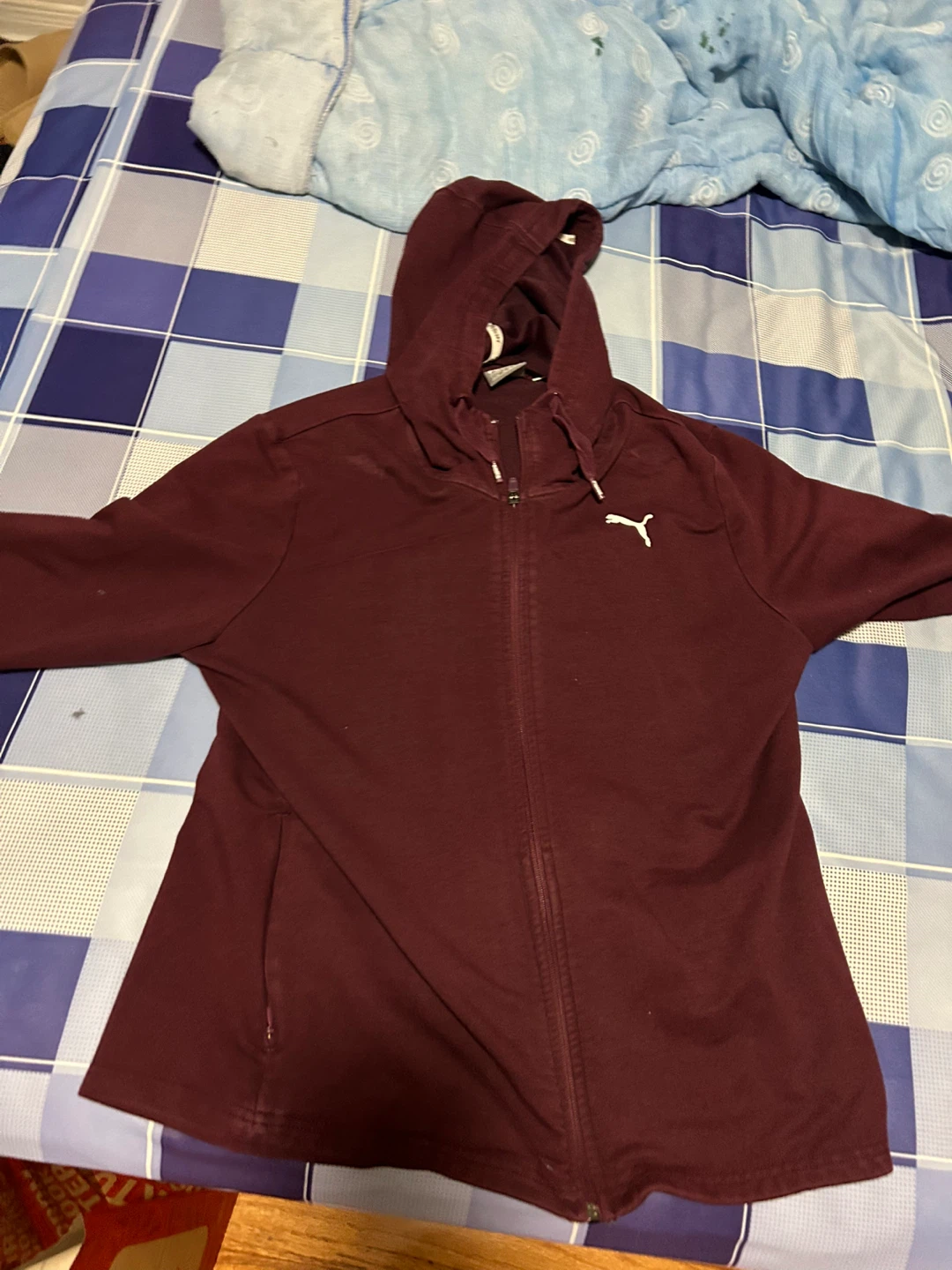 Puma Maroon Full-Zip Hoodie - photo 2