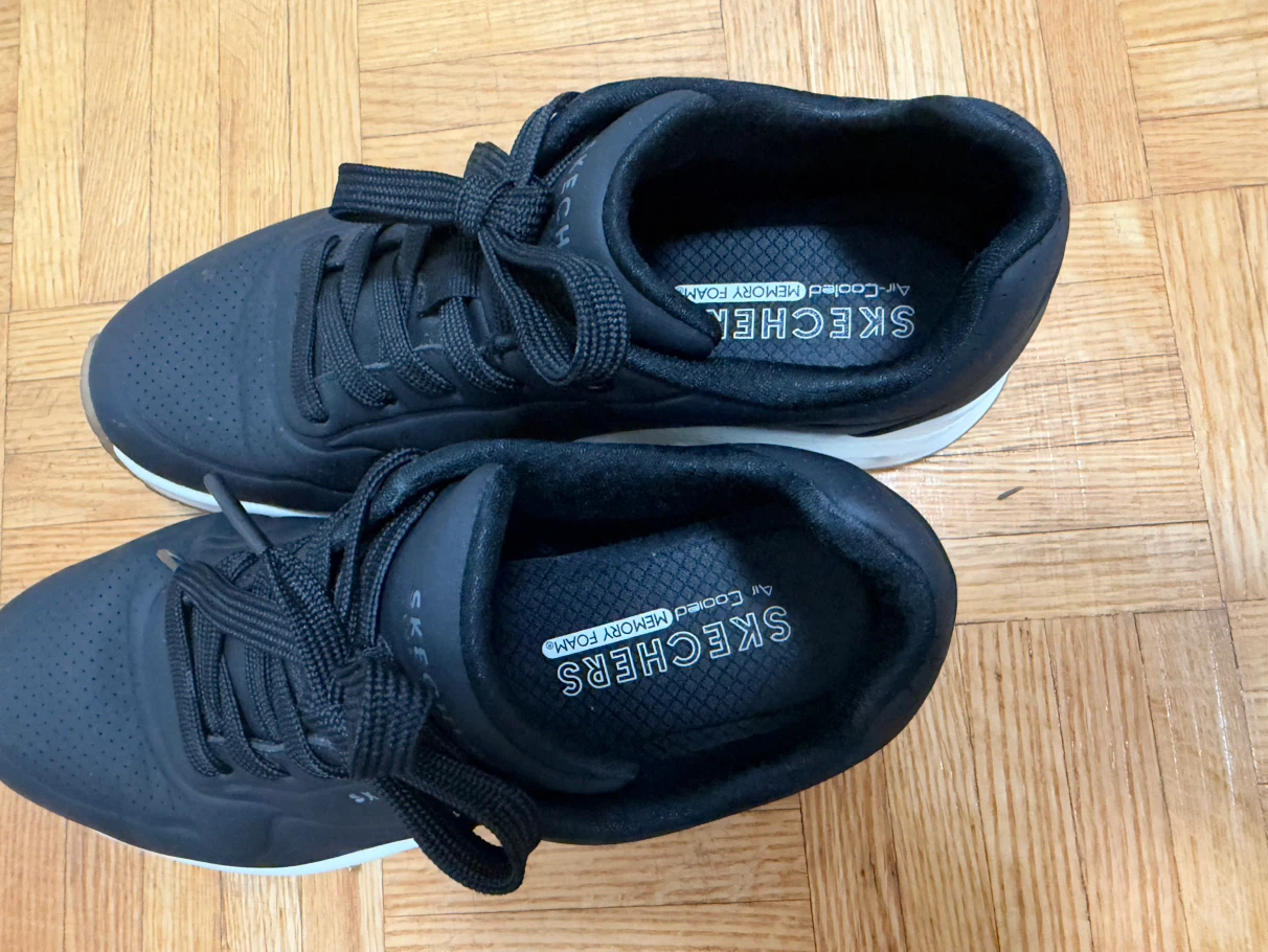Skechers Air-Cooled Memory Foam Sneakers - Black - photo 3