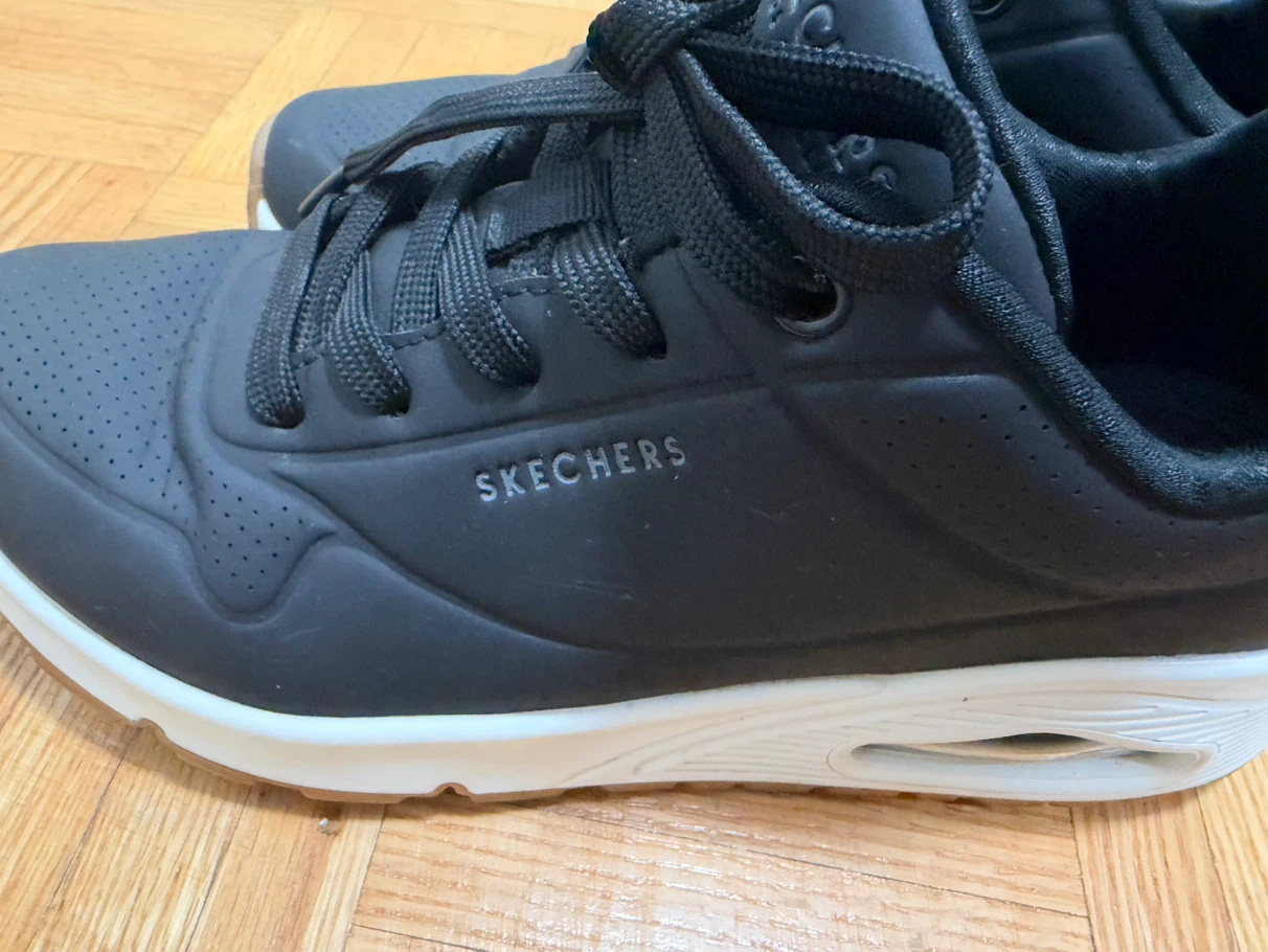 Skechers Air-Cooled Memory Foam Sneakers - Black - photo 4