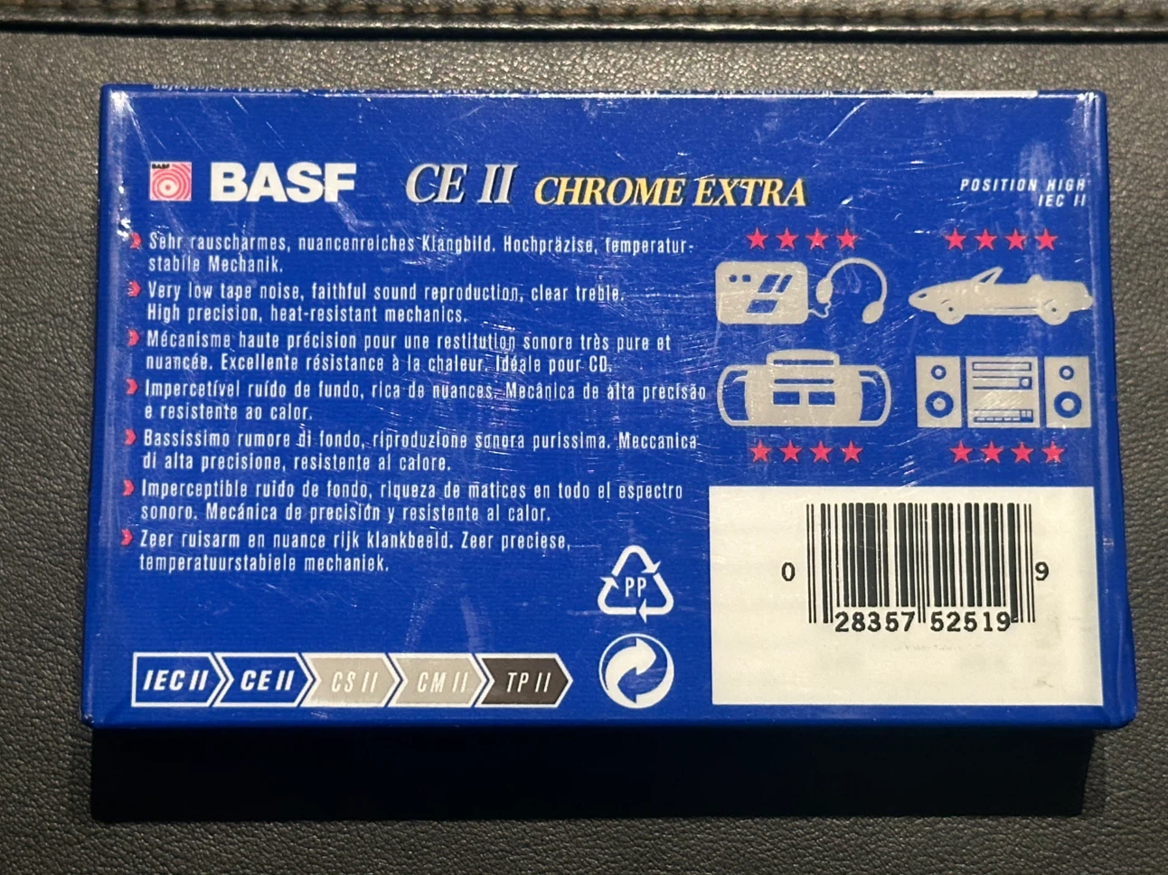 BASF CE II Chrome Extra 90 Minute Cassette Tape - photo 2